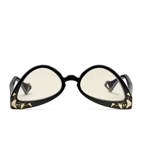 inverted cat eye glasses gucci|gucci 53mm cat eye sunglasses.